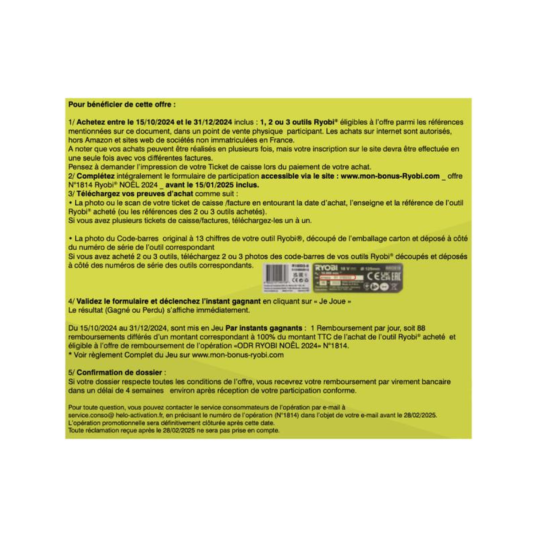 Voir la diapositive 4 : Ryobi Scie circulaire RYOBI - 1400W - 66mm - 2 lames - RCS1400-KB48