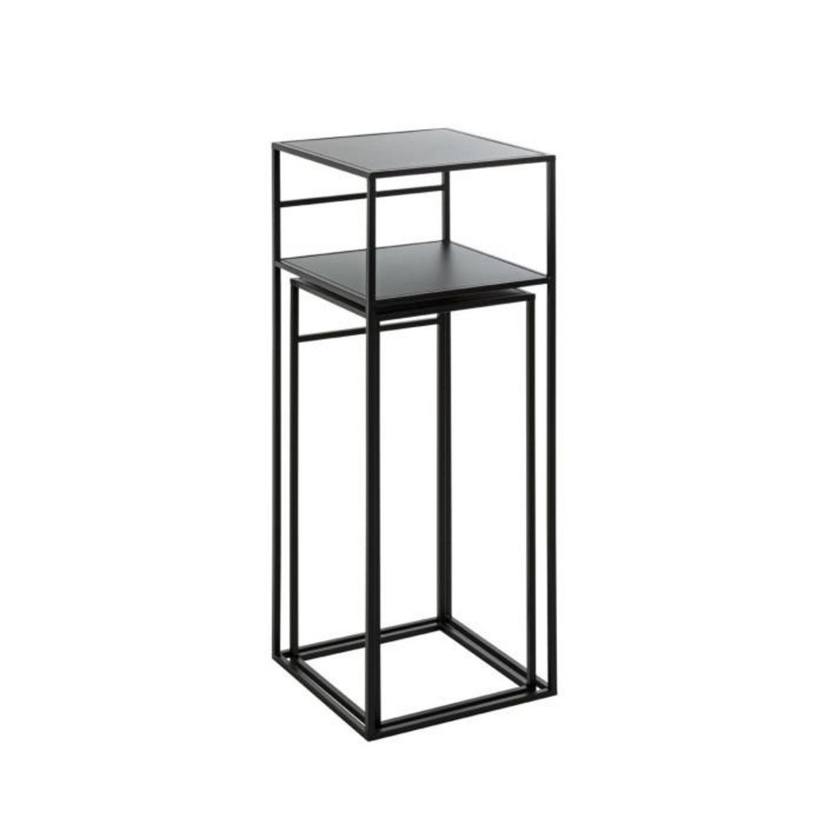Paris Prix Lot de 2 Tables d'Appoint Design  Mino  85cm Noir
