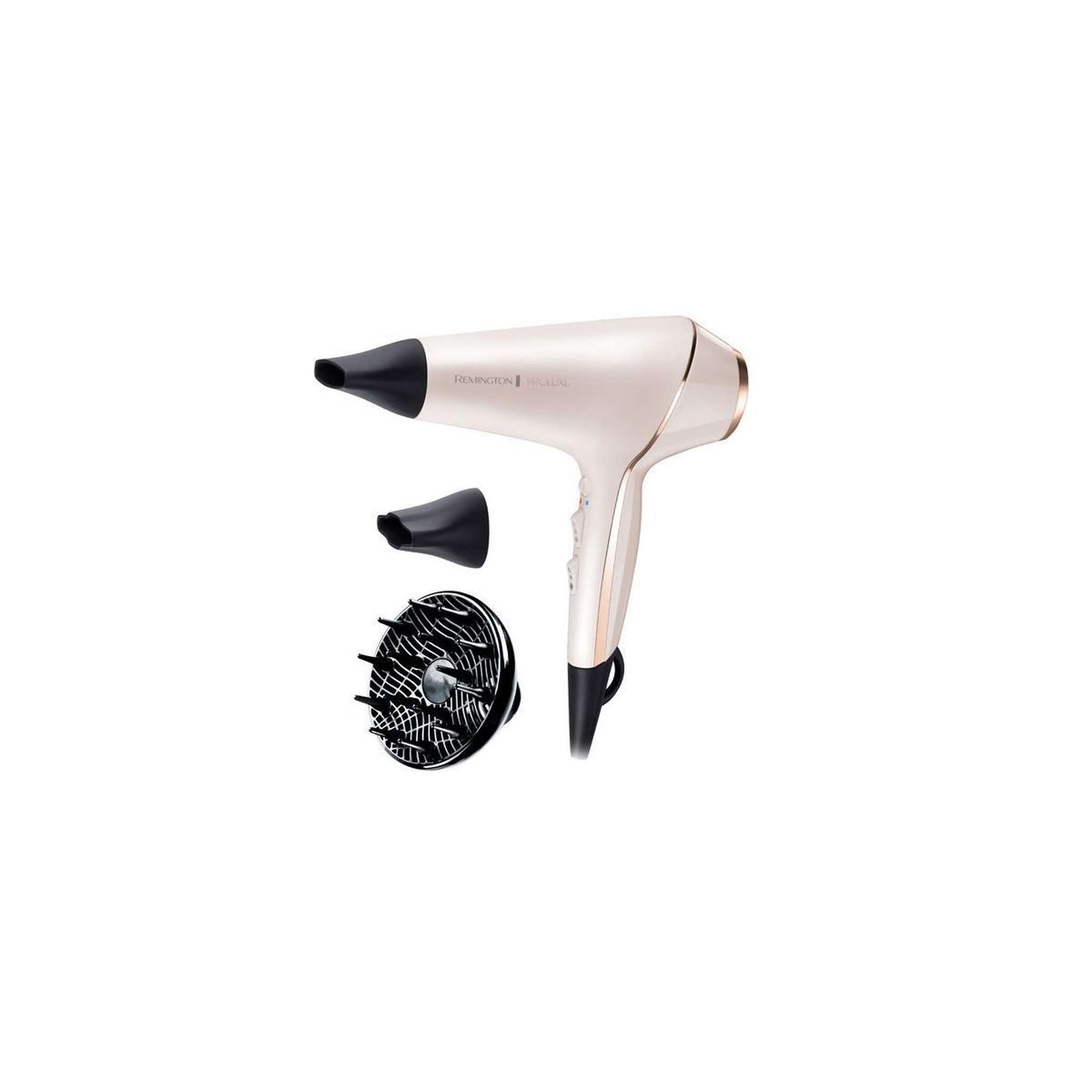 Voir la diapositive 3 : REMINGTON Sèche-cheveux 2400w ionic beige/noir - ac9140
