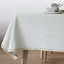 Voir la diapositive 2 : TOILINUX Nappe rectangulaire avec bordure jute LINA