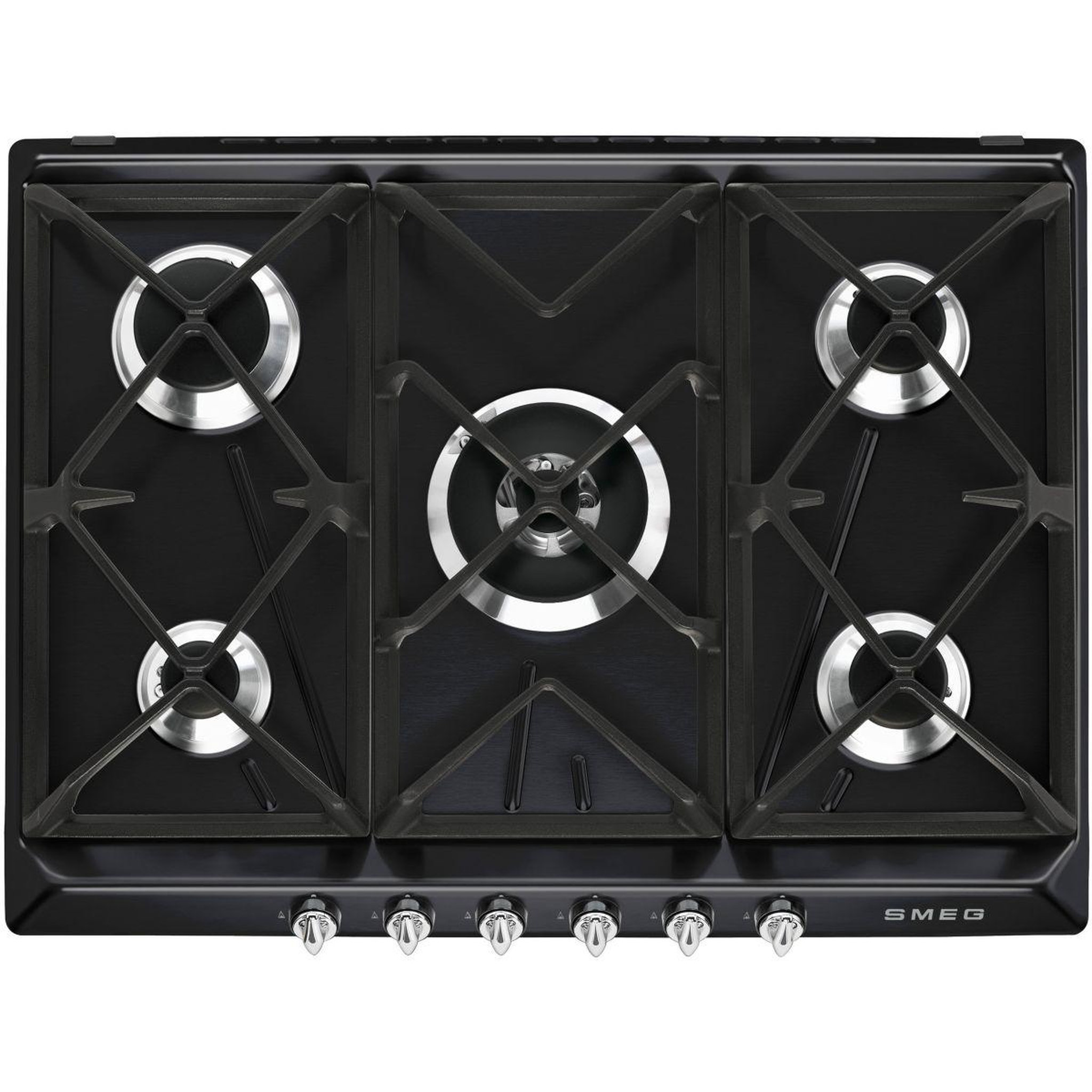 SMEG Smeg Victoria SR975NGH plaque Noir Intégré 68.5 cm Gaz 5 zone(s)