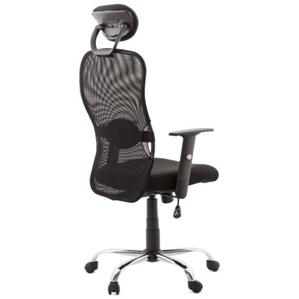 Paris Prix Fauteuil de Bureau en Tissu  Lode  129cm Noir
