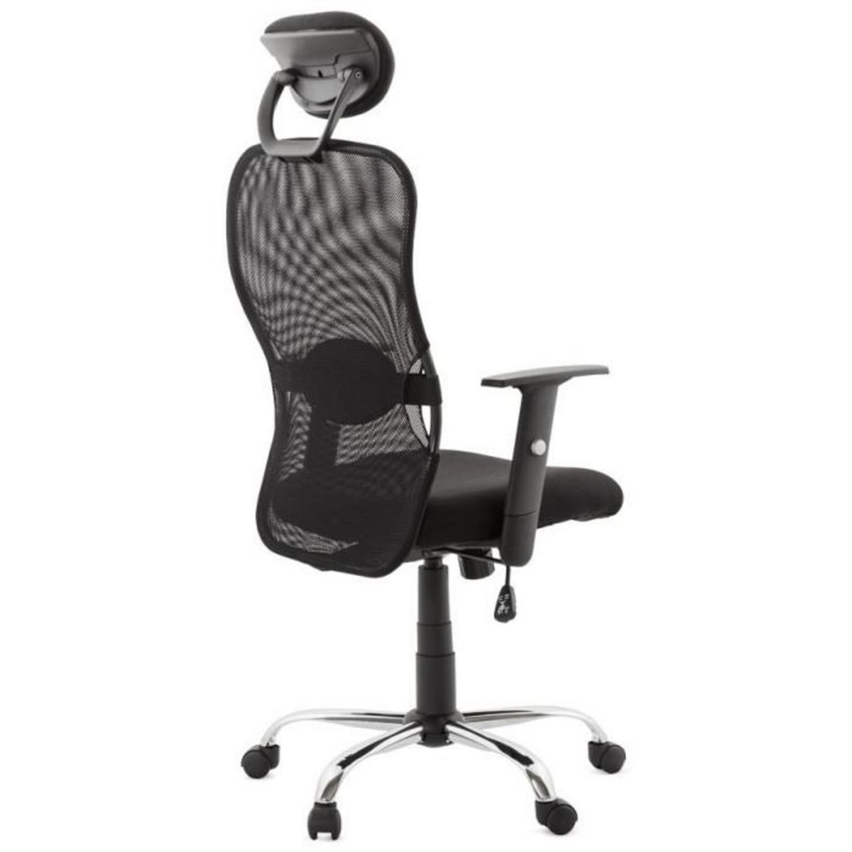 Paris Prix Fauteuil de Bureau en Tissu  Lode  129cm Noir
