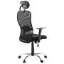 Voir la diapositive 3 : Paris Prix Fauteuil de Bureau en Tissu  Lode  129cm Noir