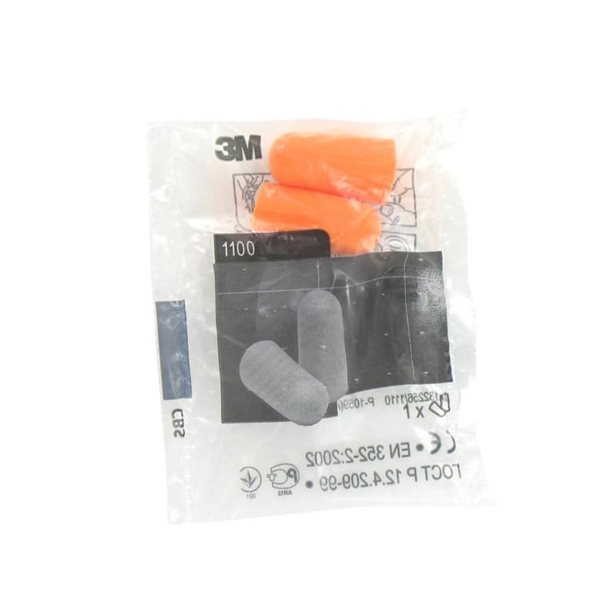 Voir la diapositive 2 : 3M Boite de 200 paires de bouchons d'oreilles coniques 3m 1100