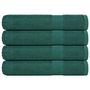 Voir la diapositive 1 : VIDAXL Serviettes de sauna 4 pcs vert 80x200 cm 360 g m² 100% coton