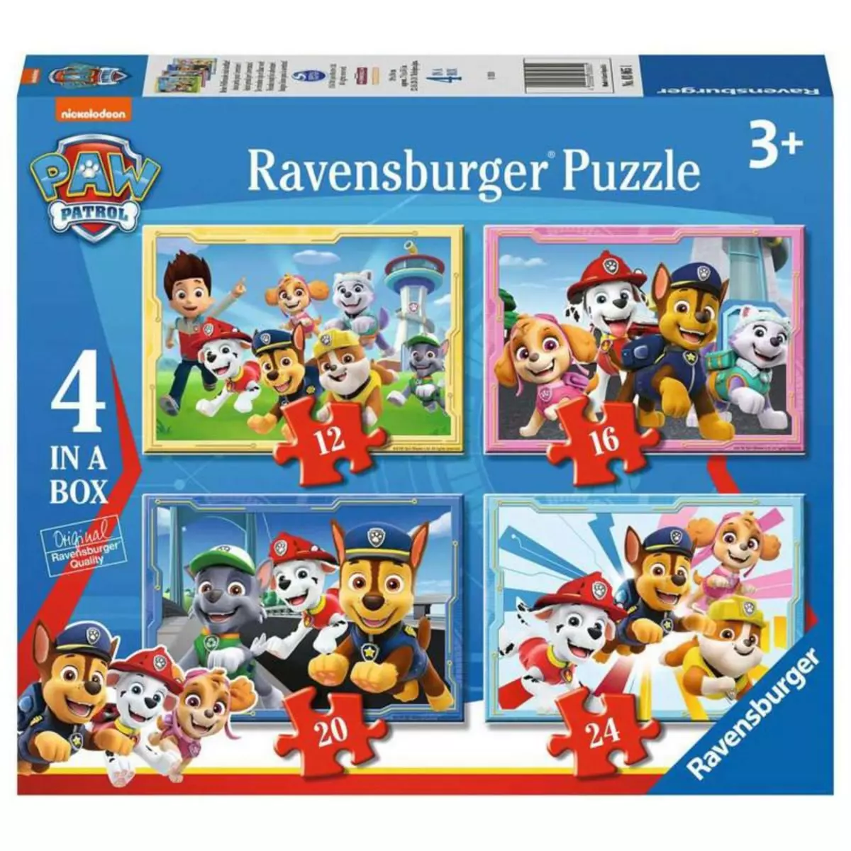 RAVENSBURGER RAVENSBURGER Paw Patrol Puzzles, 4in1