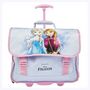 Voir la diapositive 1 : DISNEY Cartable à roulettes bleu La reine des Neiges