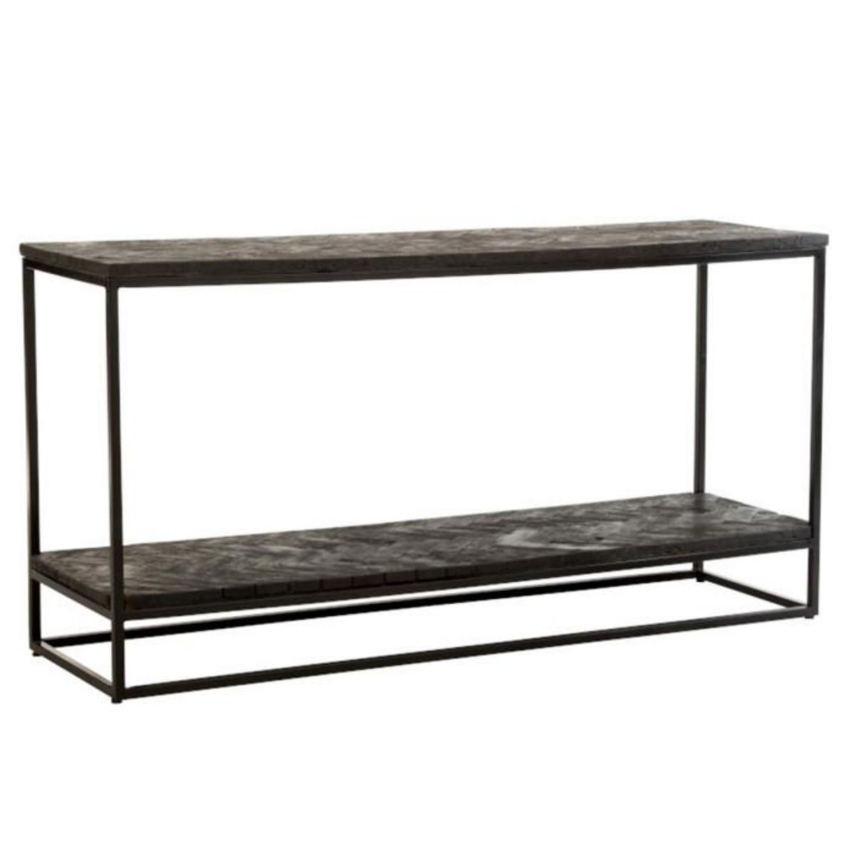 Paris Prix Console en Bois Design  Grub  161cm Noir