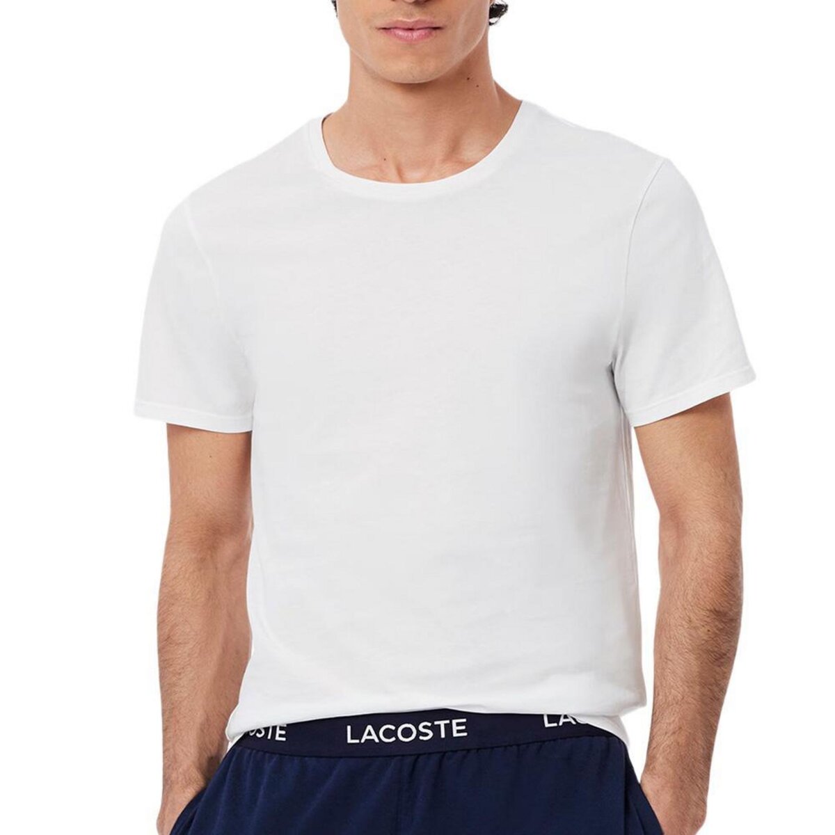 Lacoste X3 T  hirts Blanc/Gris/ Homme Lacoste TH9007