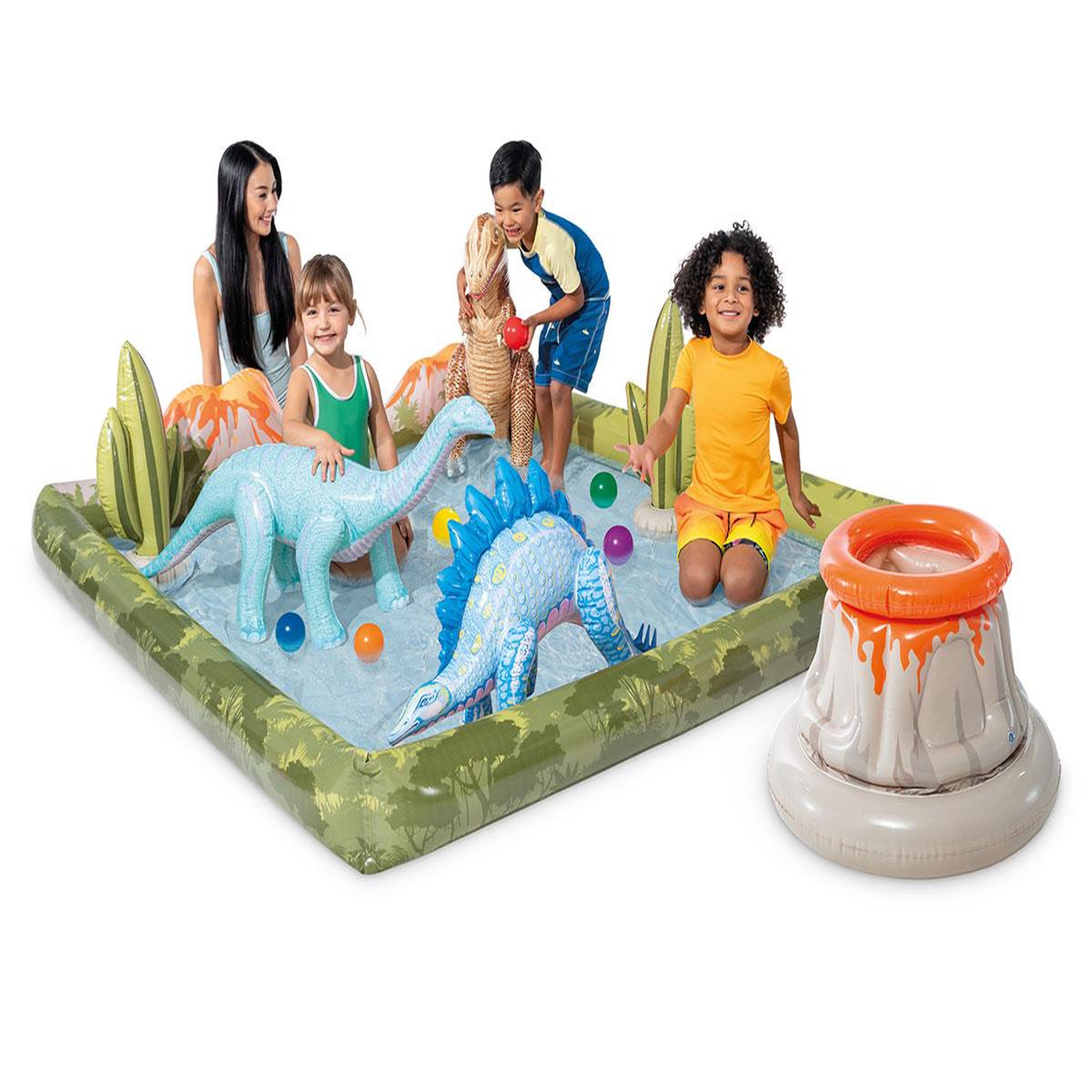 Voir la diapositive 3 : INTEX Aire de jeux gonflable Dino Aventure - Intex