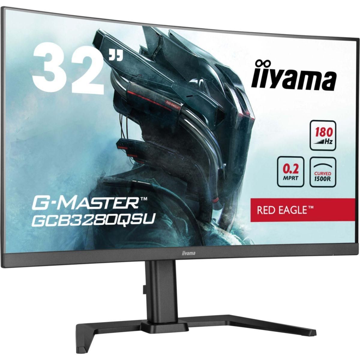 Iiyama Ecran PC Gamer G-MASTER GCB3280QSU-B2 32'' Plat IPS