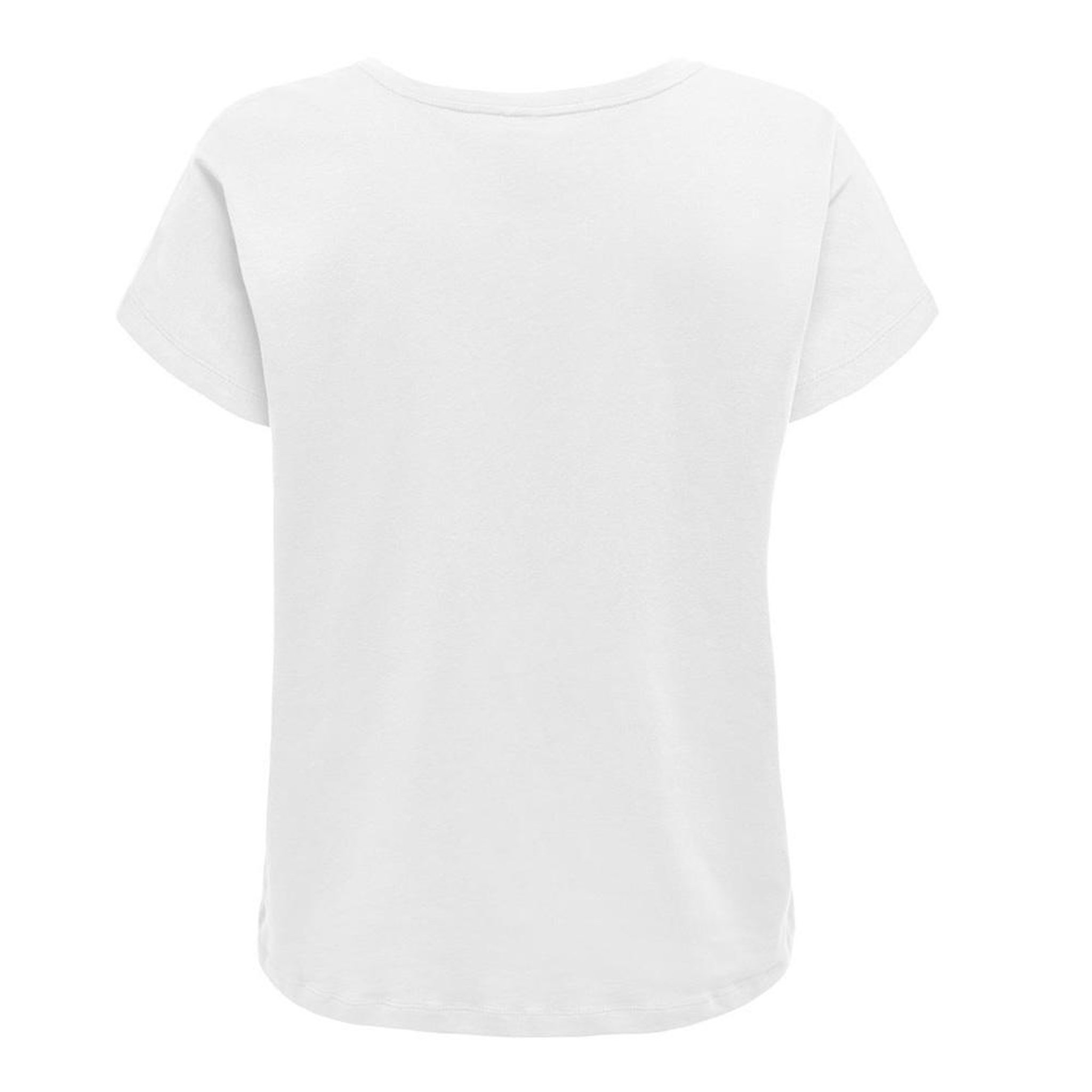 Voir la diapositive 2 : Only T-Shirt Blanc Femme ONLY Mally Life