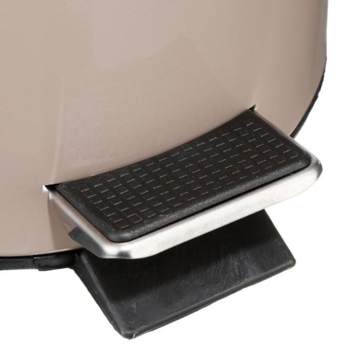 FIVE Poubelle de Salle de Bain  Métal  3L Taupe