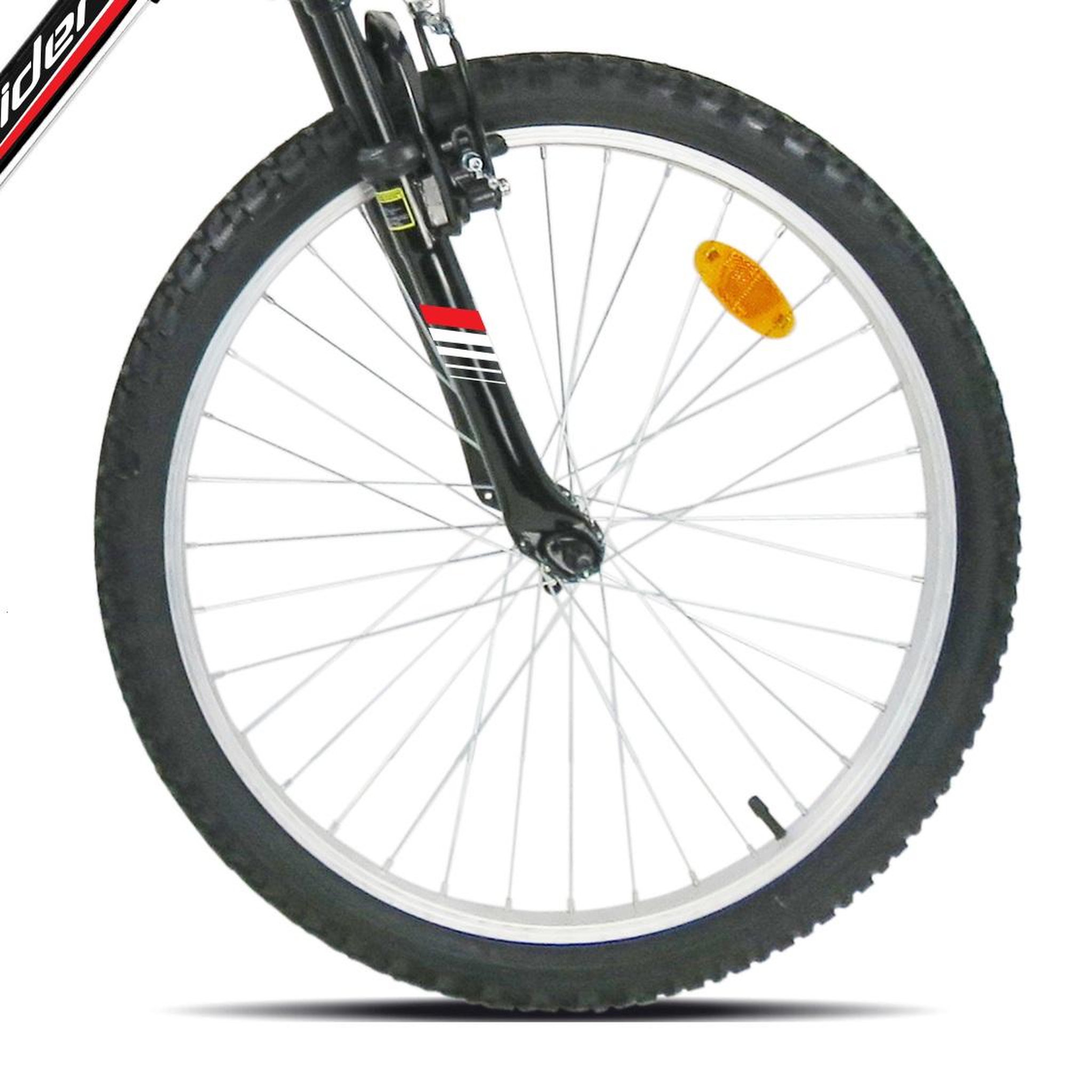 Voir la diapositive 2 : FREERIDER Vélo VTT 24'' Tout Suspendu   Freerider   Mixte pour enfant de taille à partir de 140 cm  - 18 Vitesses Indexées - Fourche télescopique - Dérailleur Shimano - Freins V-Brake et Jantes en aluminium