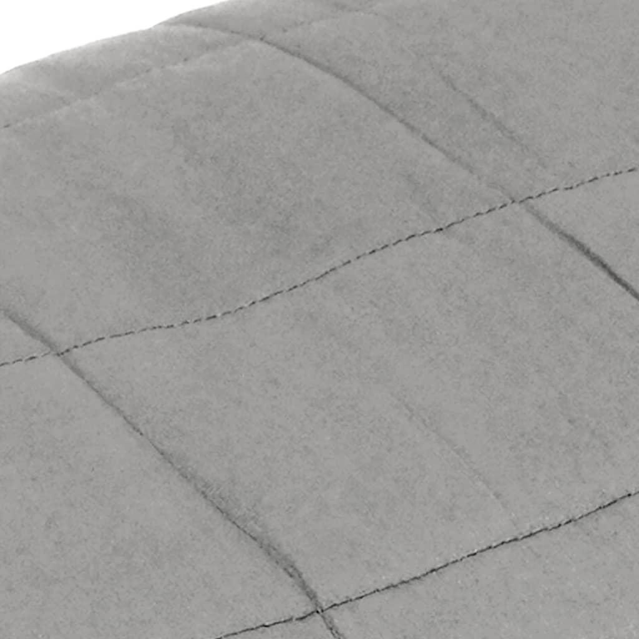 Voir la diapositive 4 : VIDAXL Couverture lestee Gris 200x225 cm 13 kg Tissu