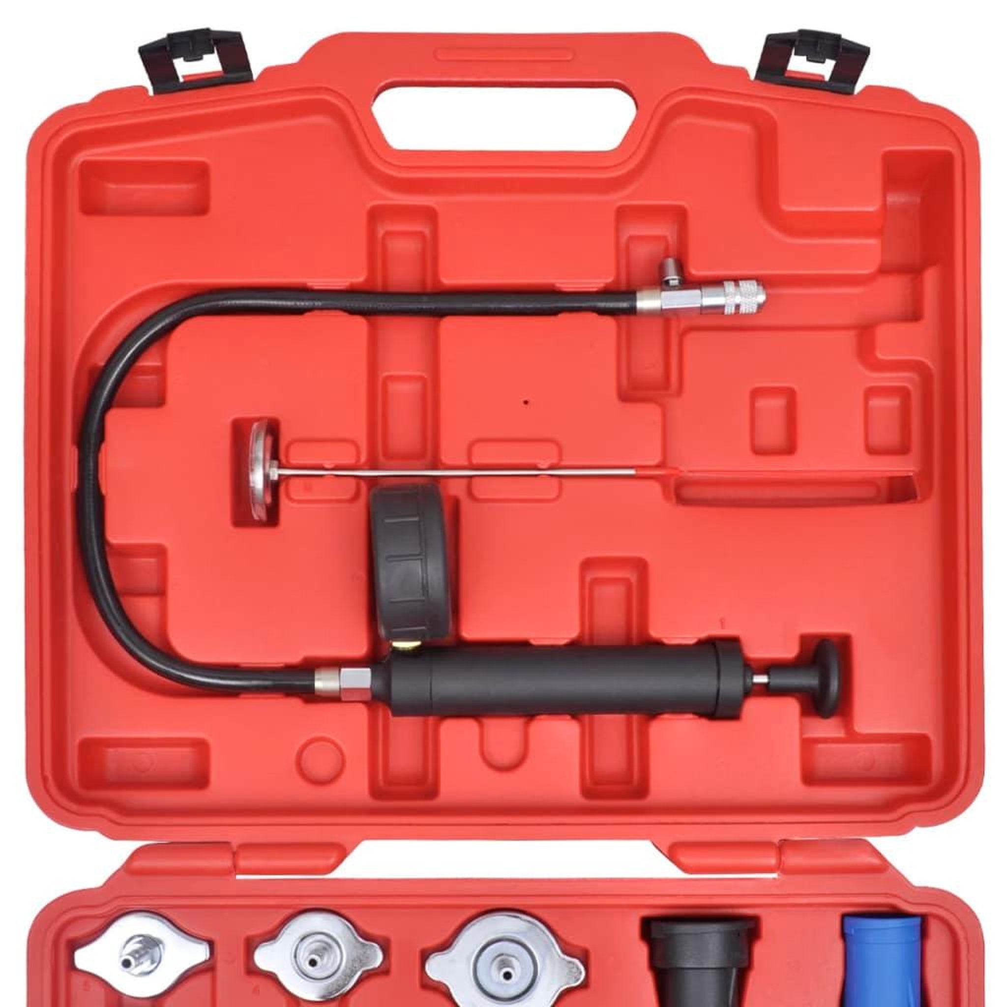 Voir la diapositive 5 : VIDAXL Kit de testeur de pression du radiateur 18 pcs