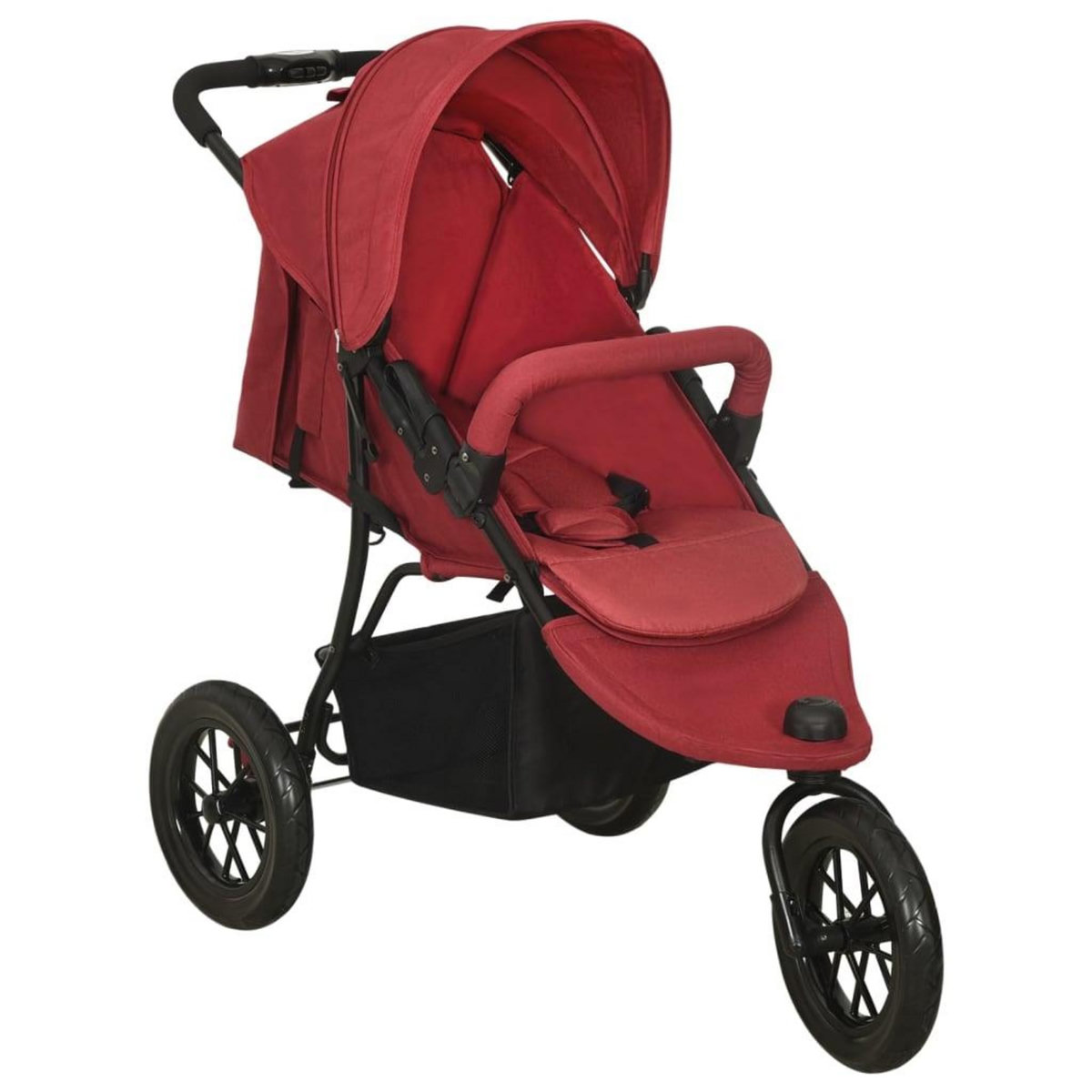 VIDAXL Poussette pour bebe Rouge Acier