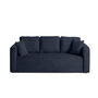 Voir la diapositive 1 : BEST MOBILIER Miro - canapé droit 3 places - convertible avec coffre - en velours texturé