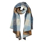 Pieces Echarpe  Femme Pieces Pyron. Coloris disponibles : Bleu
