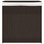 Voir la diapositive 3 : VIDAXL Panier a linge avec 2 sections marron fonce 53x35x57 cm