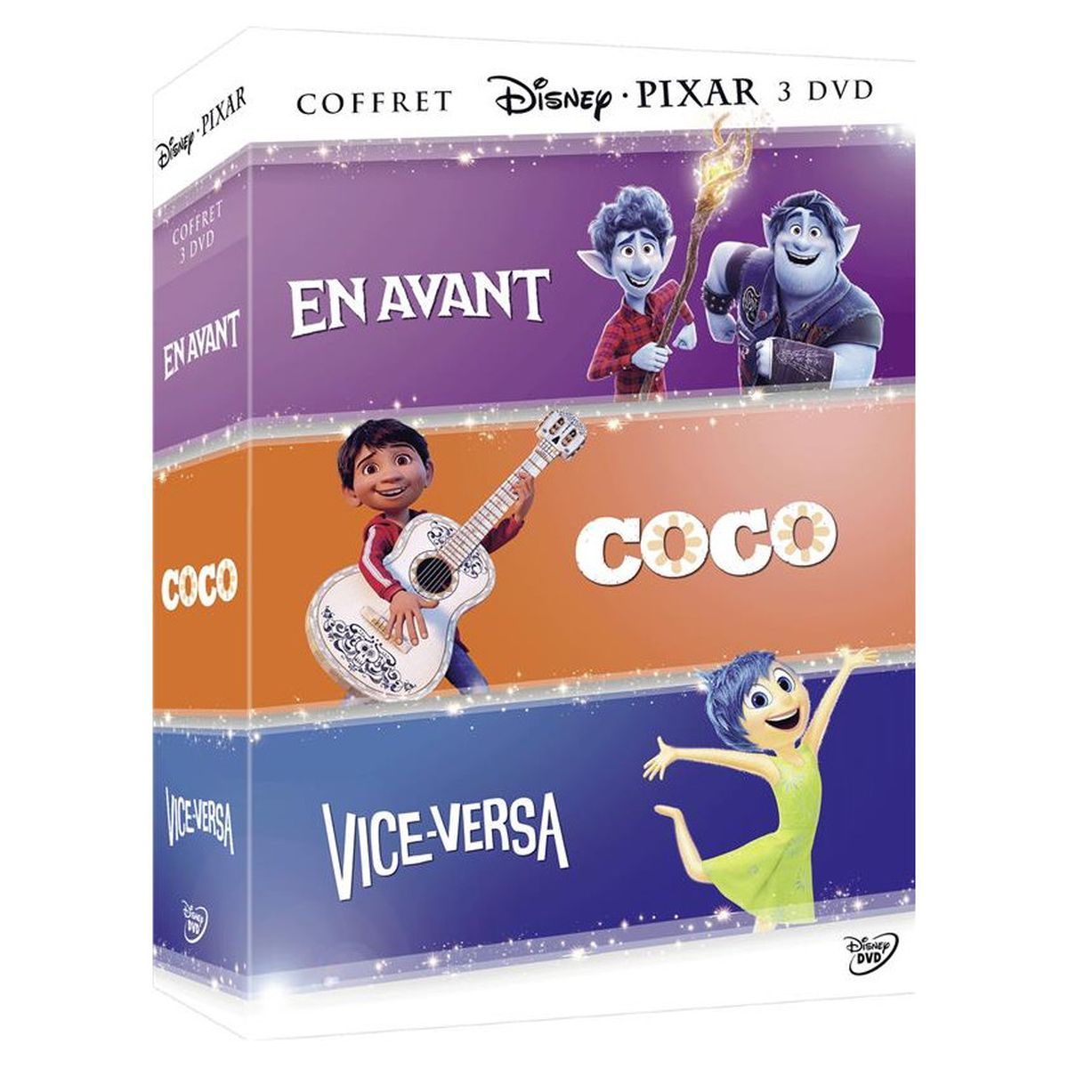 Coffret DVD 3 Films : En avant + Coco + Vice-Versa