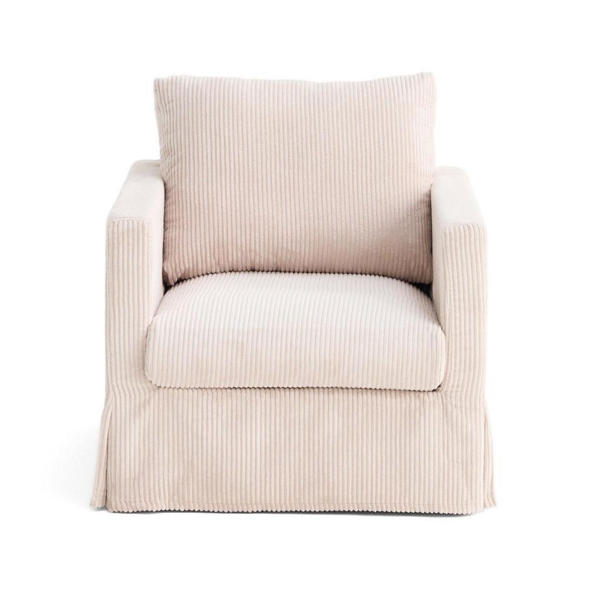 LISA DESIGN Serena - housse en velours côtelé pour fauteuil