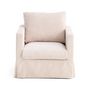 Voir la diapositive 3 : LISA DESIGN Serena - housse en velours côtelé pour fauteuil