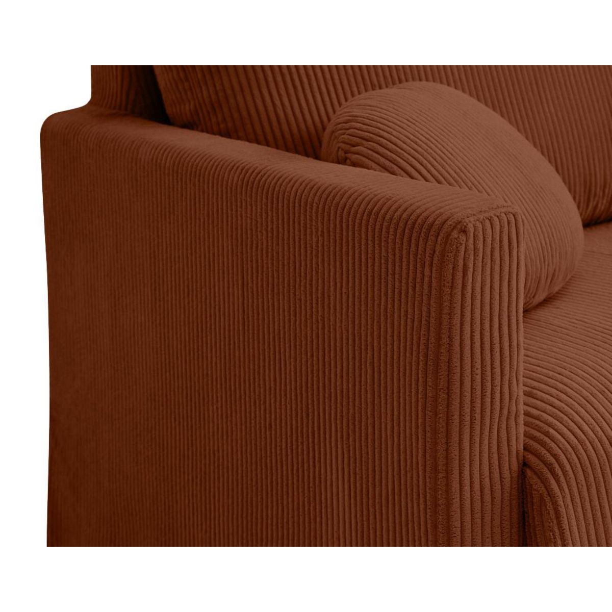 LISA DESIGN Serena - canapé droit déhoussable 2 places en velours côtelé