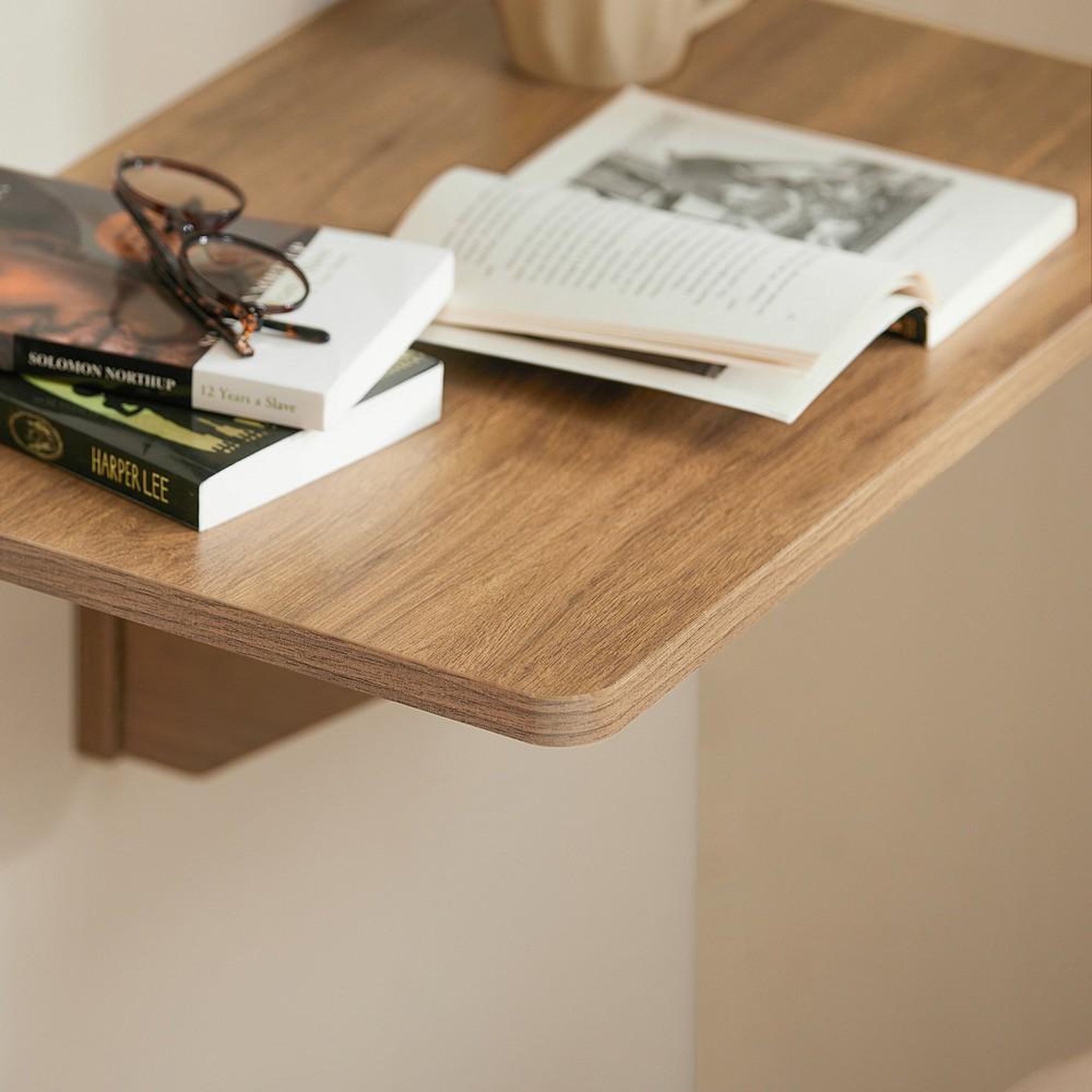 Voir la diapositive 5 : SOBUY SoBuy - Table murale extensible pliante - Minimaliste - FWT03