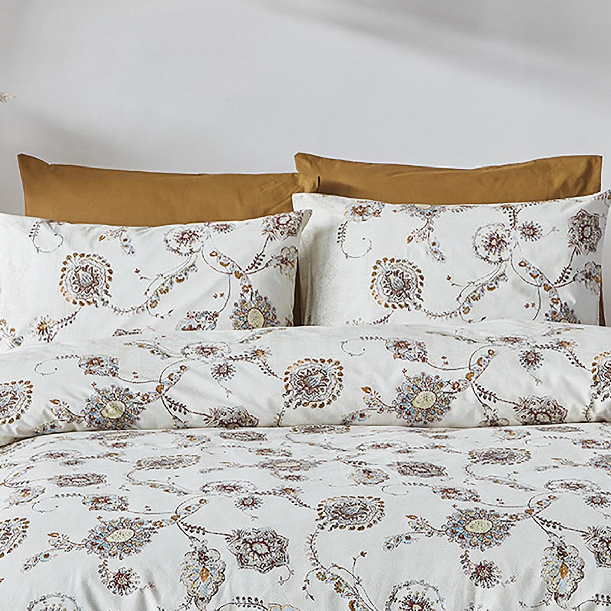 Home collection Parure housse de couette 100% coton 57 fils Imprimé - Alesta