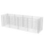 Voir la diapositive 2 : VIDAXL Lit sureleve a gabion Acier 360x90x100 cm