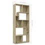 Voir la diapositive 6 : VIDAXL Bibliotheque Chene sonoma 67x24x161 cm Bois d'ingenierie