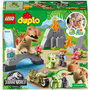 Voir la diapositive 8 : LEGO DUPLO Jurassic World 10939 - L'évasion du T. Rex et du Triceratops