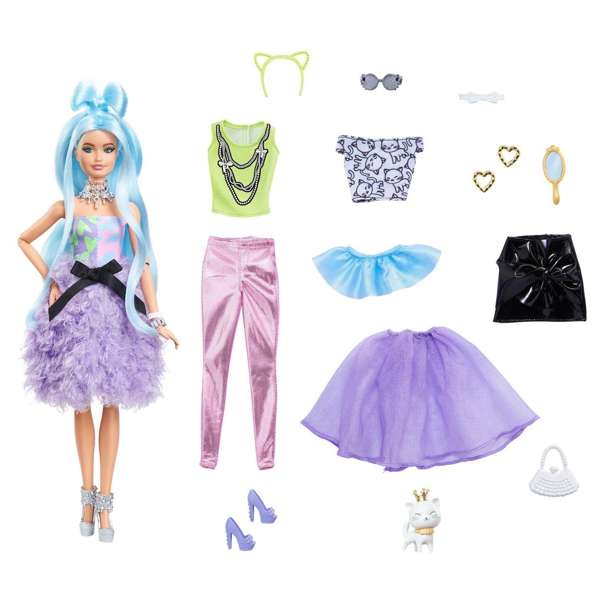 Voir la diapositive 3 : BARBIE Poupée Barbie extra Mix & Match 