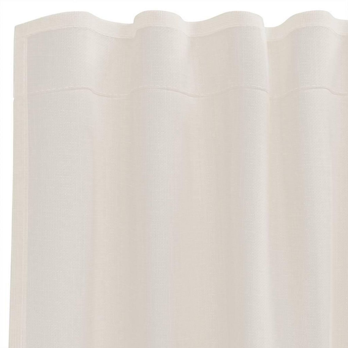 VIDAXL Rideaux en voile avec passants 2 pcs creme