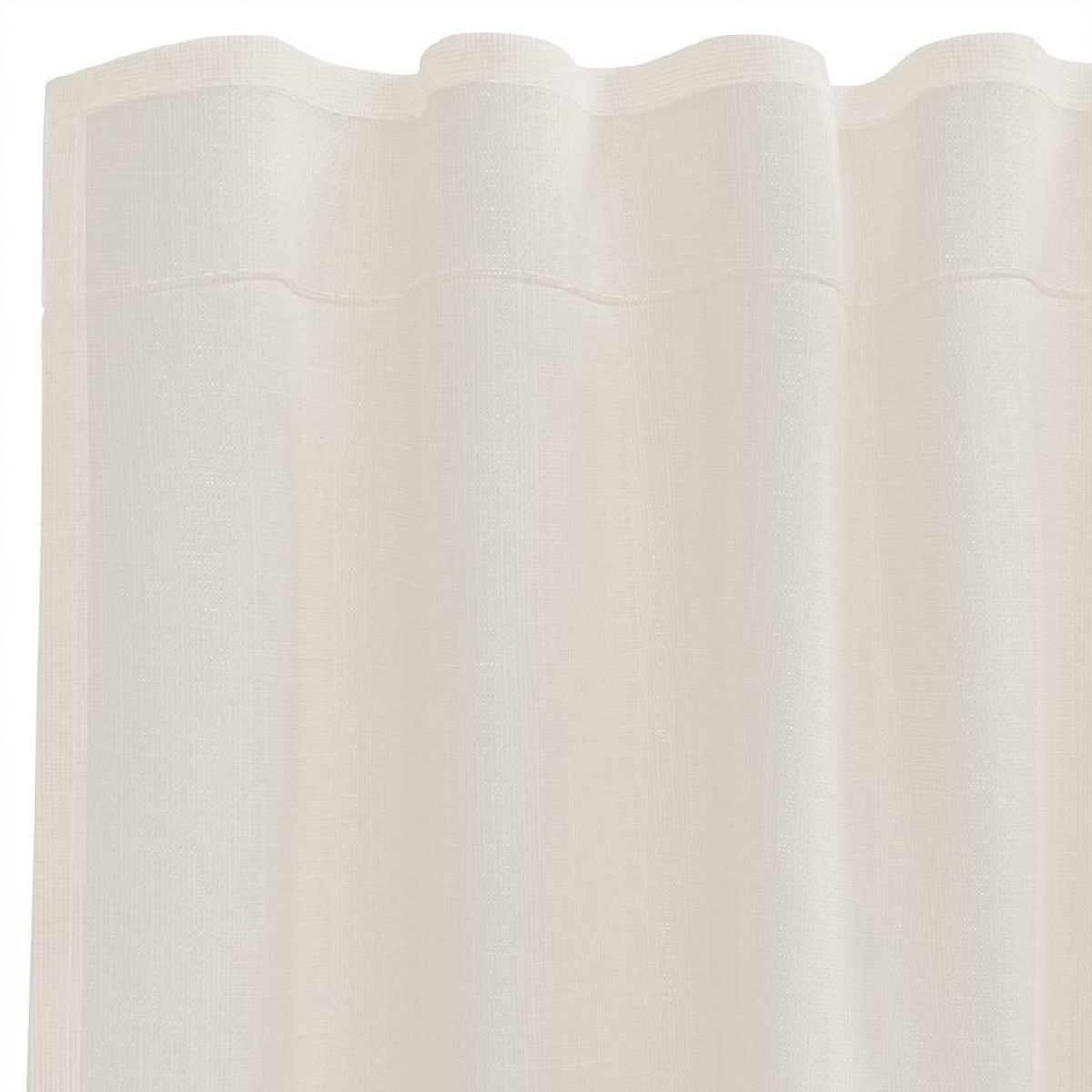 VIDAXL Rideaux en voile avec passants 2 pcs creme