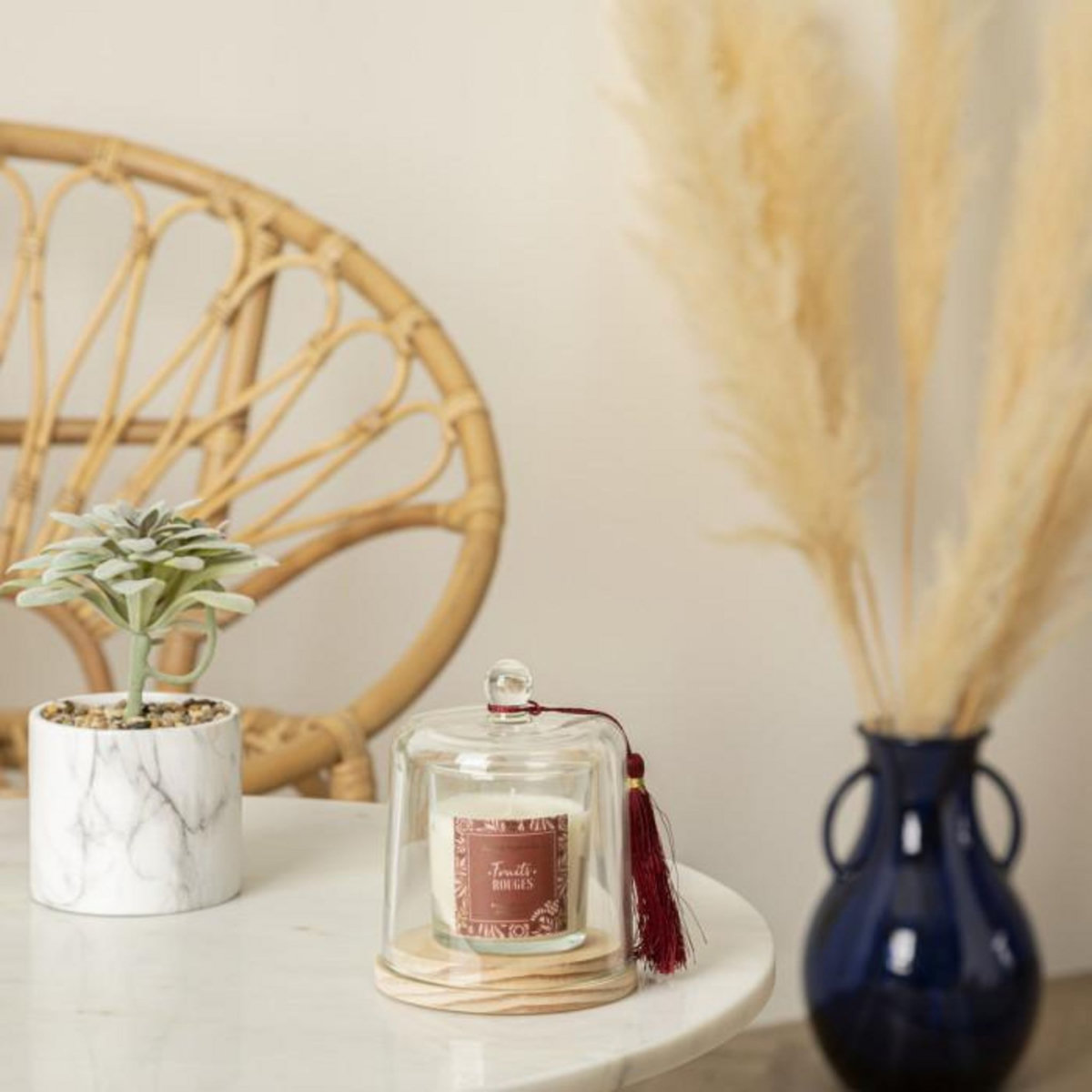 COMPTOIR DE LA BOUGIE Bougie Parfumée Cloche  Loli  130g Fruits Rouges