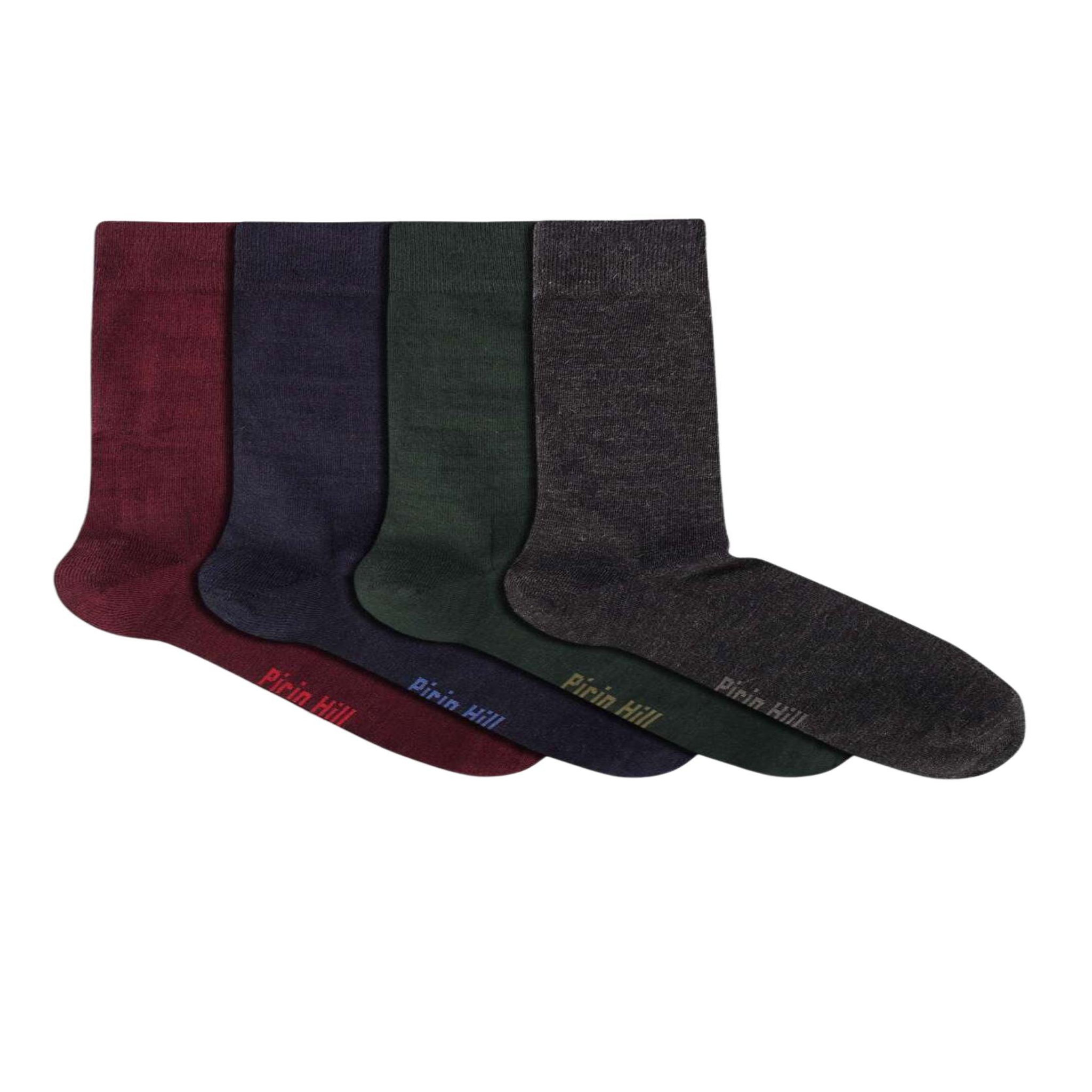 PIRIN HILL Coffret de 4 paires de chaussettes laine & coton. Coloris disponibles : Multicolore