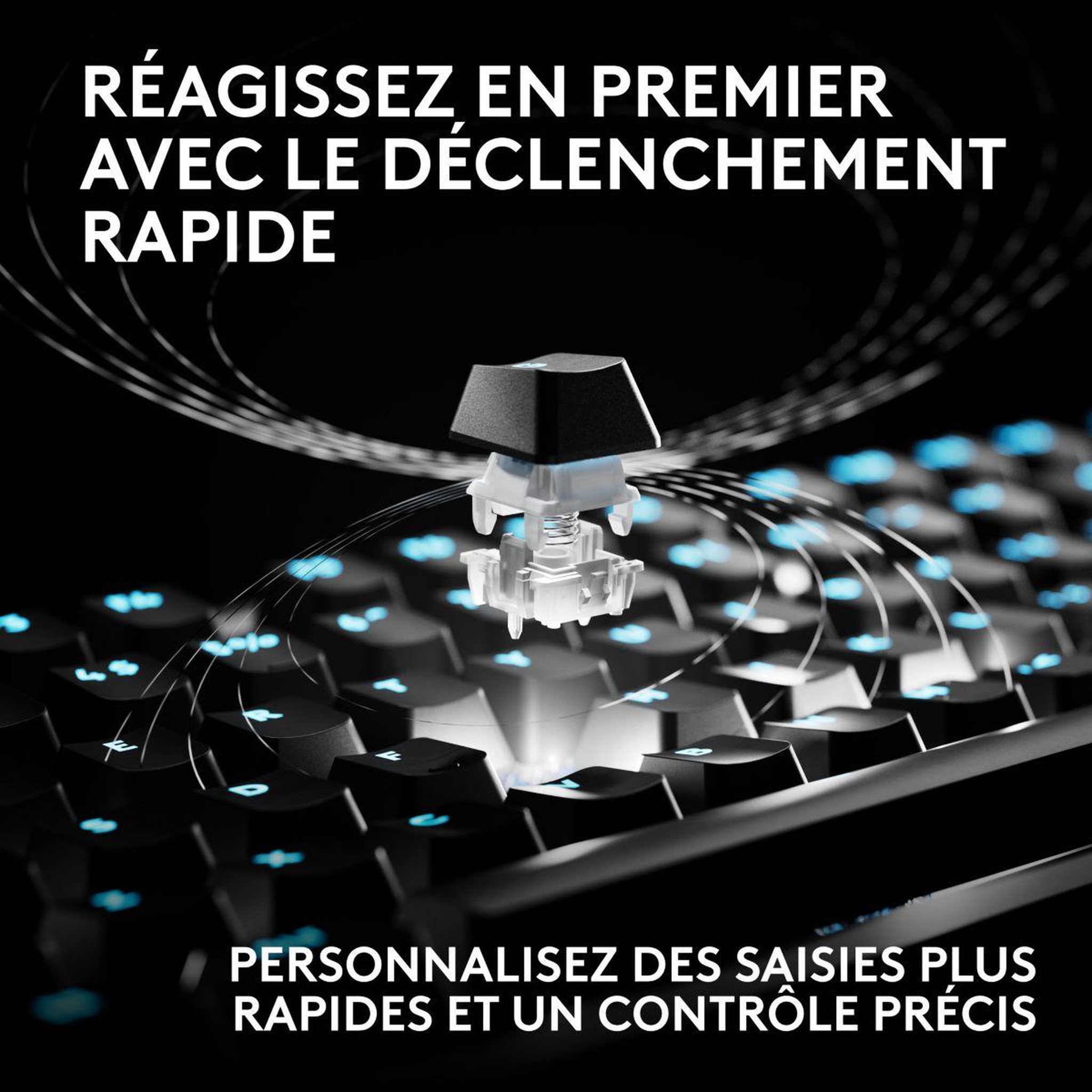 Voir la diapositive 2 : Logitech Clavier gamer PRO X2 RAPID NOIR
