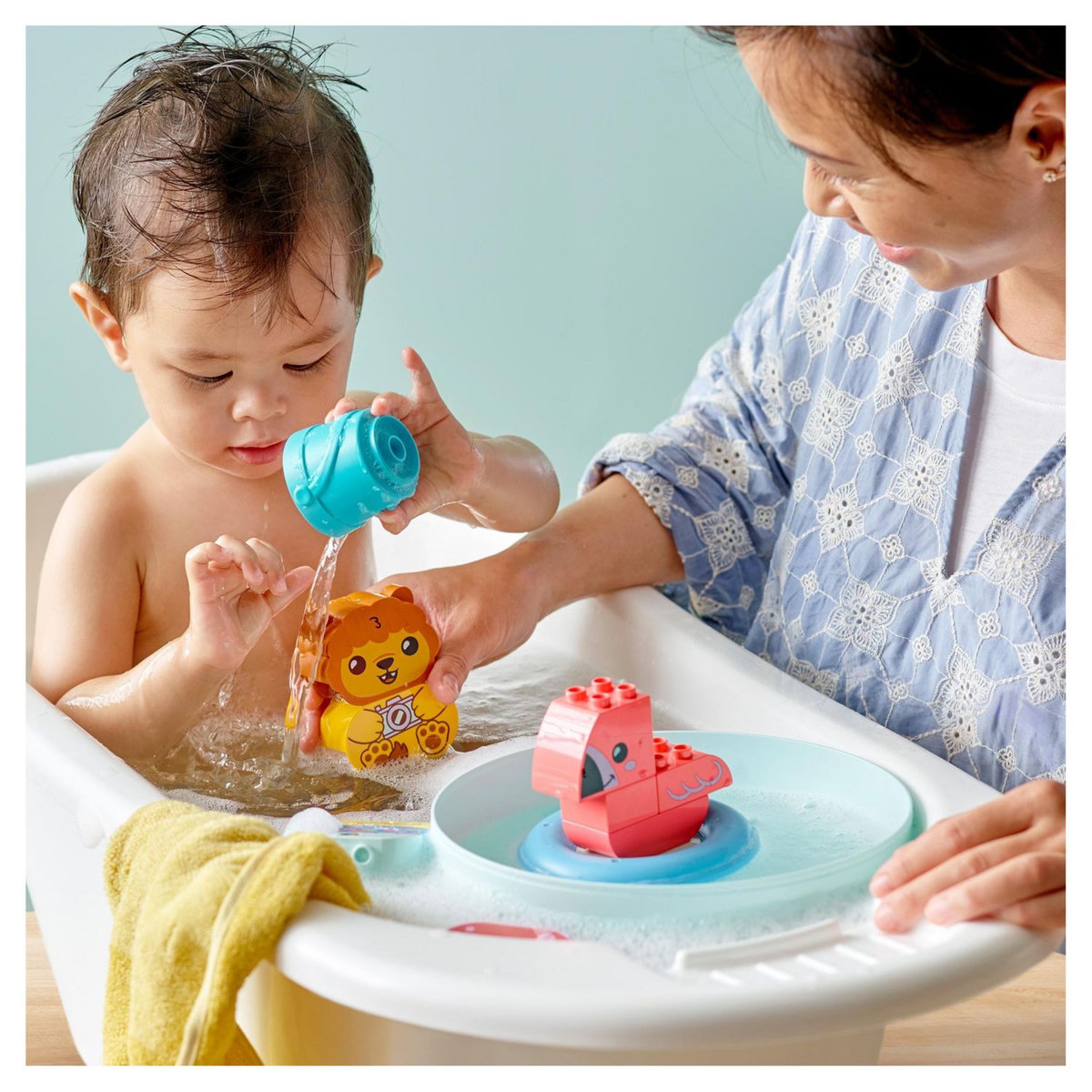 LEGO Duplo 10966 Jouet de bain Ile flottante des animaux