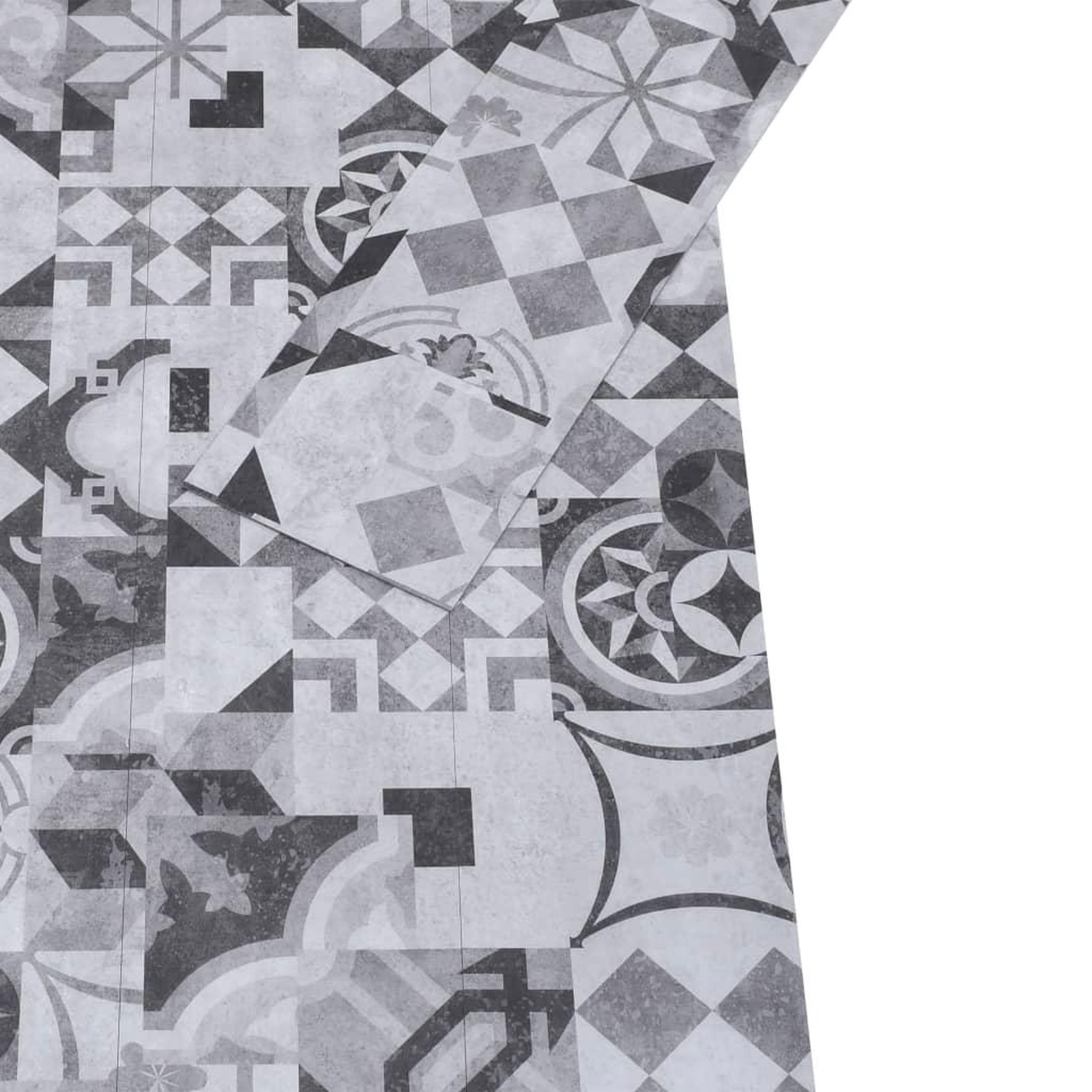Voir la diapositive 3 : VIDAXL Planches de plancher PVC 4,46 m^2 3 mm Autoadhesif Motif de gris