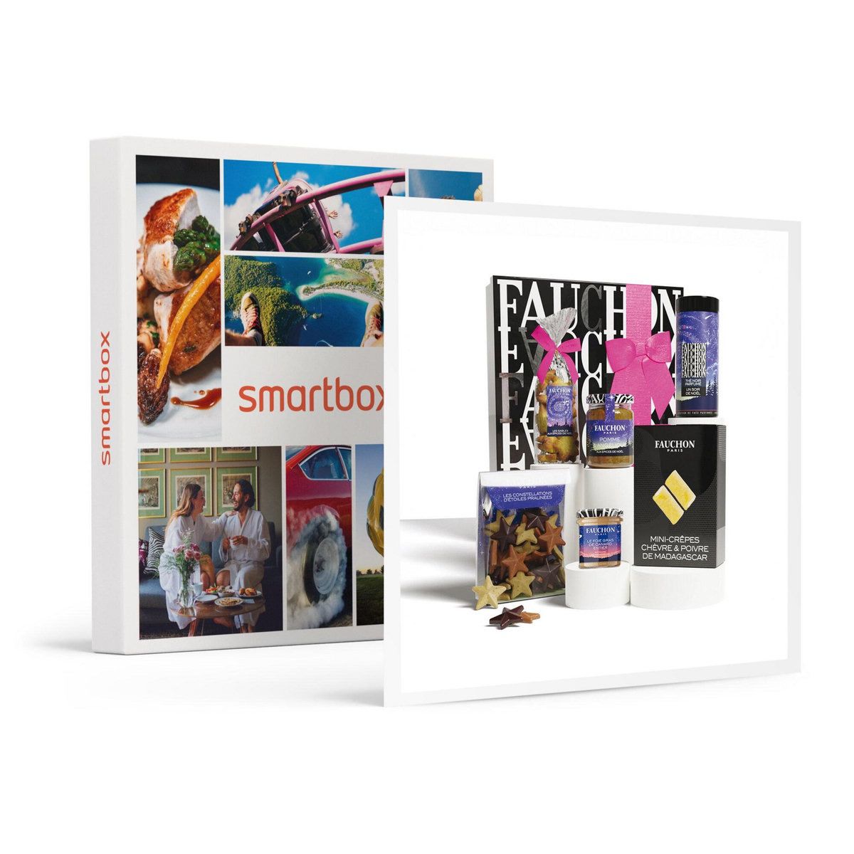 Smartbox Coffret Les Étoiles de Noël Fauchon : assortiment de délices sucrés et salés livré à domicile - Coffret Cadeau Gastronomie