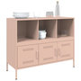 Voir la diapositive 4 : VIDAXL Buffet rose 100,5x39x79 cm acier
