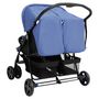 Voir la diapositive 5 : VIDAXL Poussette a deux places Bleu marine Acier