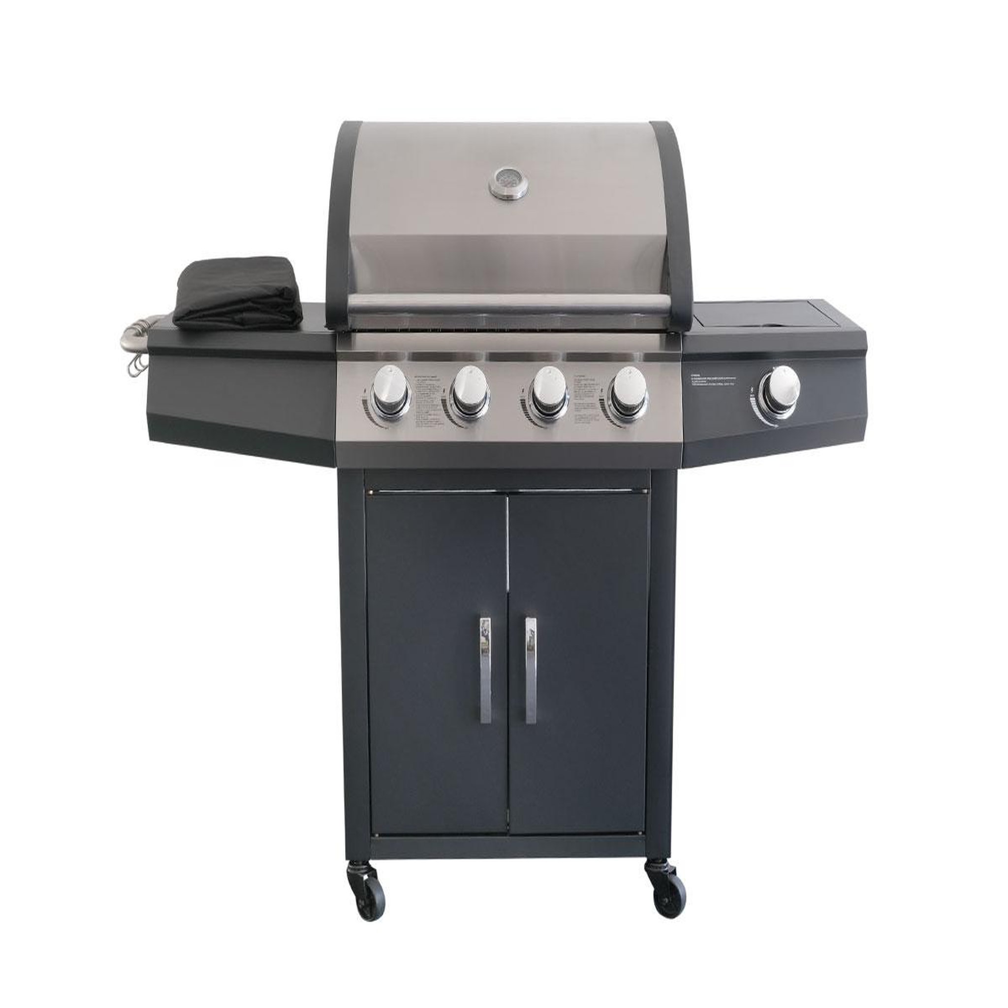 JARDIDECO Barbecue à gaz piretto 4 brûleurs + 1 brûleur latéral - jardideco