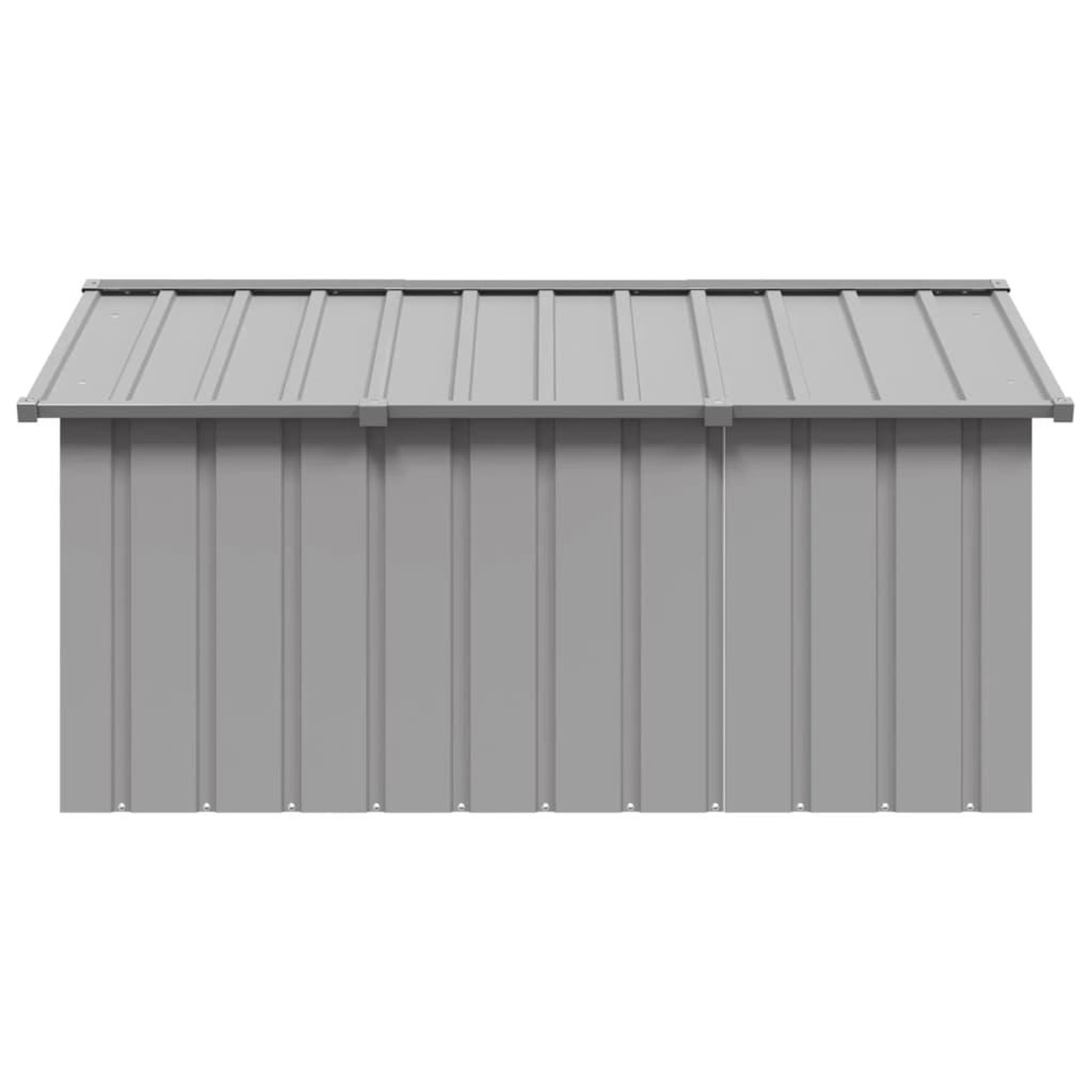 Voir la diapositive 3 : VIDAXL Niche pour chien Gris 116,5x153x81,5 cm Acier galvanise