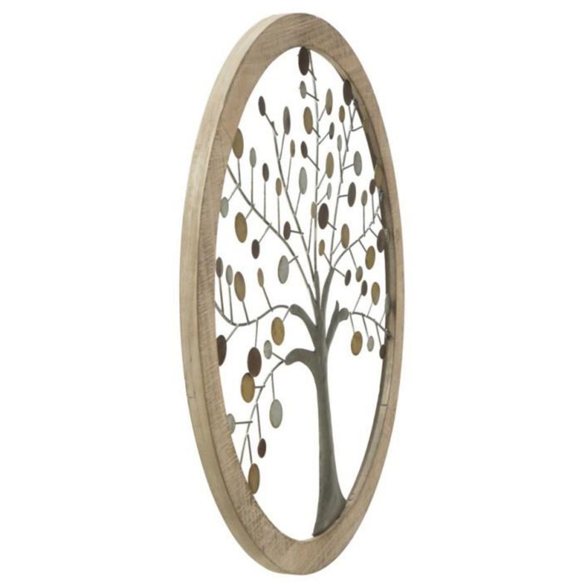 Paris Prix Déco Murale Ronde  Arbre de Vie  61cm Multicolore
