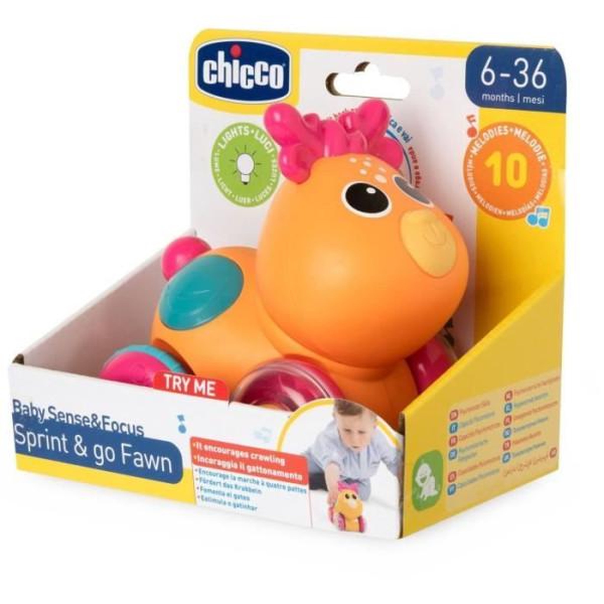 Voir la diapositive 6 : CHICCO CHICCO - Faon Sprint&go - Orange et rose - Des 6 mois