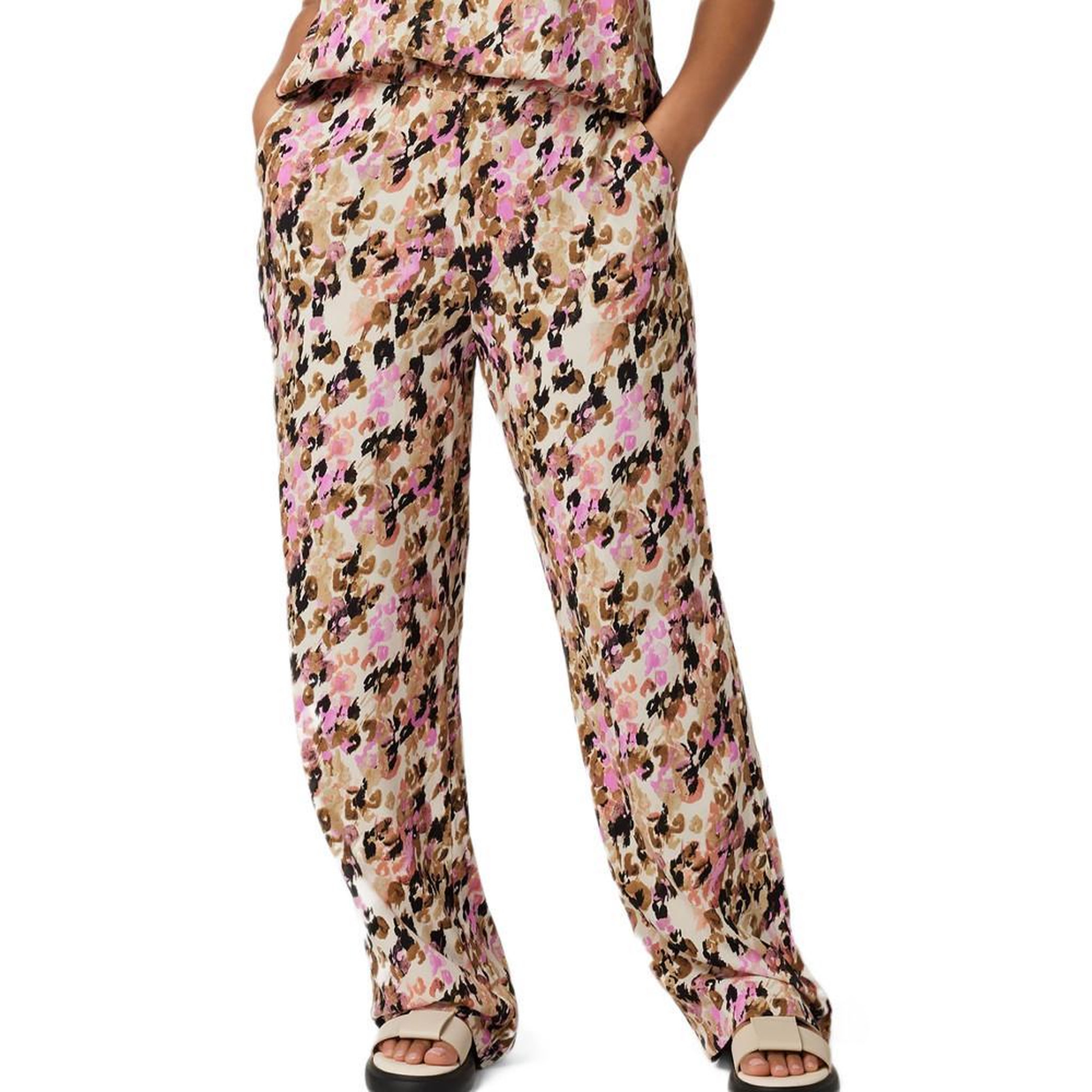 Voir la diapositive 1 : Vero Moda Pantalon  à Motifs Femme Vero Moda Curve Easy Hw Wide